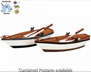 Lemax Figure Plymouth Corner Wooden Rowboats 14630 - As Retired 2012
