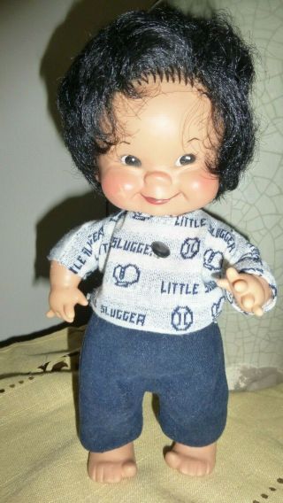 Vintage Doll - 10 " Charlot Byj - W.  Goebel 1957 - 1960 - Little Slugger