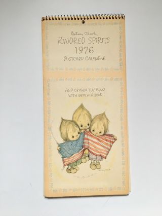 Vintage Hallmark Betsey Clark Kindred Spirits 1976 Postcard Calendar (12) Cards
