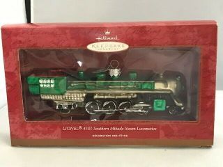 Lionel 4501 Southern Mikado Steam Locomotive Hallmark Keepsake Ornament - Exc Cond