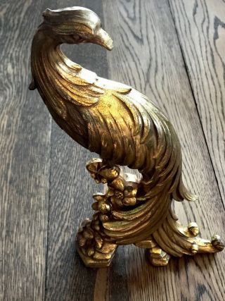 Vintage Collectible Single Syroco Peacock Figurine Made In Usa