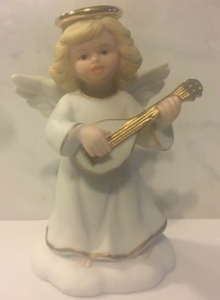 Vintage Golden Halos Angel Musical Marion Bronson Collectibles 1996