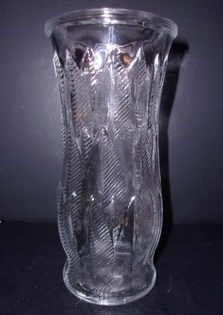 Vintage Ribbed Clear Glass Floral Vase Brody Co.