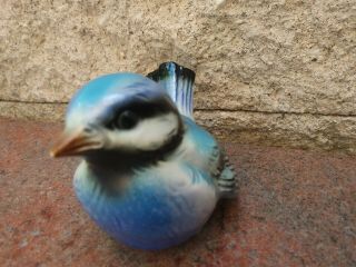 Vintage Goebel Blue Bird Figurine CV73 ceramic porcelain Bluebird 3