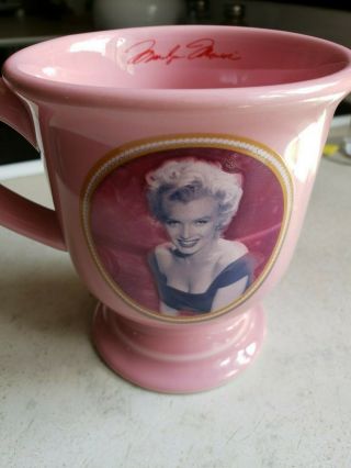 Pink Marilyn Monroe Ceramic Pedestal Coffee Cup / Mug