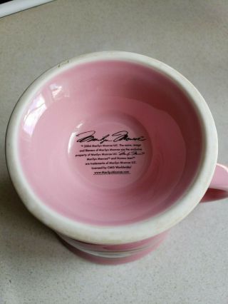 Pink Marilyn Monroe Ceramic Pedestal Coffee Cup / Mug 4