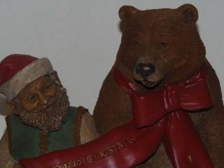 7 Signed Tom Clark Gnome Cairn Christmas Bear 1997 6335 & Story Card