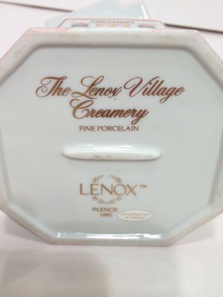 Lenox The Village 1991 Sugar and Creamer Fine Porcelain 5