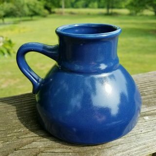 Vintage No Spill Coffee Mug Pottery Ceramic No Slip Wide Bottom Travel Mug