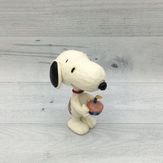Enesco Peanuts By Jim Shore Snoopy With Birthday Cake Figurine 4059441