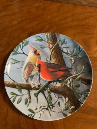 " The Cardinal " By Kevin Daniel Knowles Collector Plate -