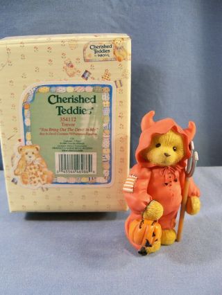 Enesco Cherished Teddies 354112 Trevor - You Bring Out The Devil In Me 024