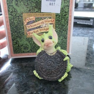 Pocket Dragons " My Big Cookie " Perfect Boxed Jan 1994 - Dec 1998 Retired Rare