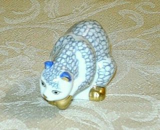 Franklin Curio Cabinet Cats HEREND Porcelain Cat Figurine 2