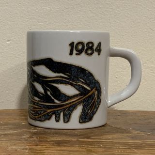 Vtg Royal Copenhagen Annual 1984 3” Small Mug Collectible Made In Denmark Euc