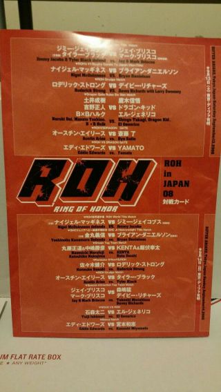 Ring Of Honor In Japan Collector ' s Poster,  NOAH,  Dragon Gate 5