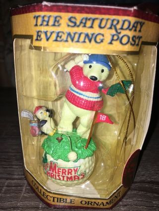 The Saturday Evening Post Collectable Ornament Golf