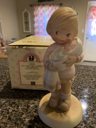 Memories Of Yesterday Figurine “can I Keep Her,  Mommy? " 114545 Lucie Attwell