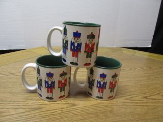 Set Of 3 Vintage Nutcracker Mugs Cups
