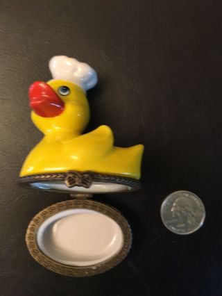 Rubber Duck / Porcelain Hinged Trinket Box 4