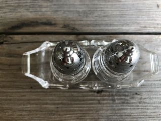 2” Crystal Glass Salt And Pepper Shaker With 3” L Stand 2