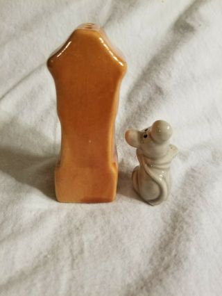 VINTAGE GRANDFATHER CLOCK AND MOUSE SALT AND PEPPER SHAKERS 3