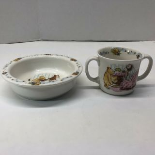 Royal Doulton Classic Winnie The Pooh Baby Set - Bowl And 2 Handled Cup