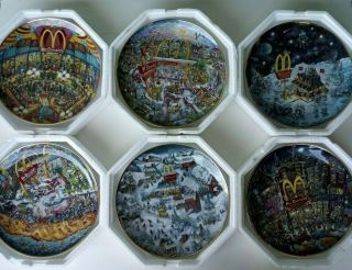 Franklin - Bill Bell Limited Edition Porcelain Collector Plates - Set Of 6