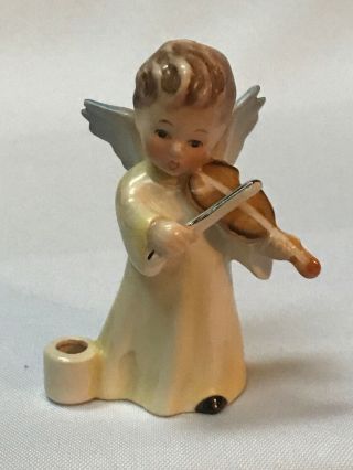 West Germany Hummel Sacrart Angel Playing Violin Candle Holder
