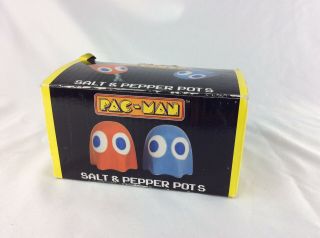Pac Man Ghost Salt & Pepper Pots Shakers Table Ceramic