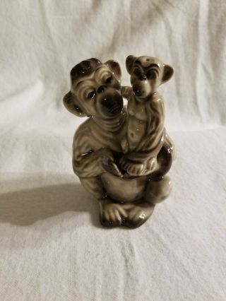 Vintage Monkey And Baby Salt And Pepper Shakers