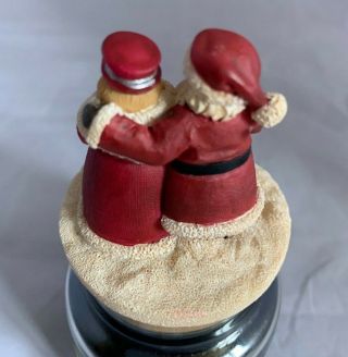 Our America Gift Yankee Candle Jar Topper Mr.  & Mrs Santa Clause Christmas Small 3