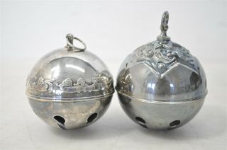 Vintage Wallace / Reed & Barton Silverplate Holiday Bell Ornament Christmas Tree