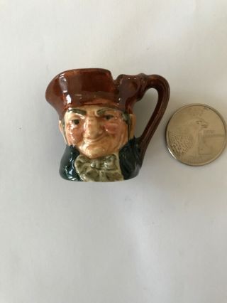 Vintage Royal Doulton “old Charley " Tiny Toby Jug,  Made In England