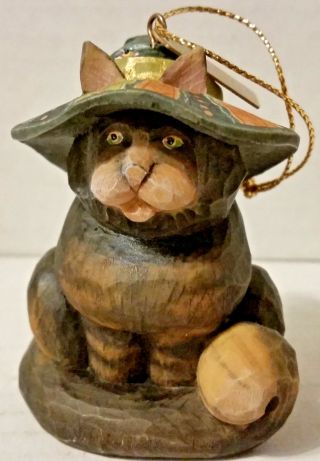 G.  Debrekht Halloween Wizard Cat Figurine Ornament