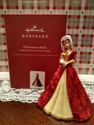 Hallmark Christmas Belle 2018 Premium Disney Beauty And The Beast Ornaments