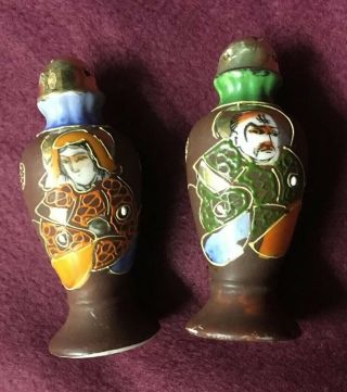 Vintage Salt And Pepper Shakers.  Japan 3” Tall Man And Woman