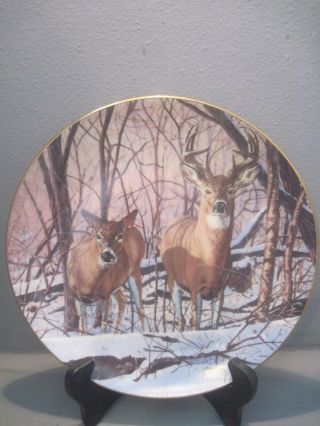 Danbury Friends Of The Forest Commeorative Plate Afternoon Alert