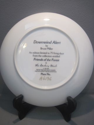 DANBURY FRIENDS OF THE FOREST COMMEORATIVE PLATE DOWNWIND ALERT 2