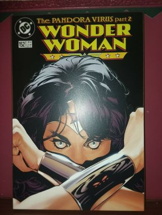 Silver Buffalo Dc Comics Wonder Woman Pandora Virus (part 2) Mdf Wood Wall
