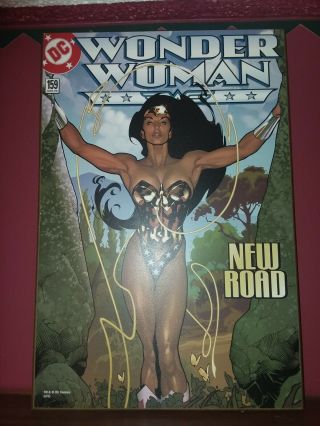 Silver Buffalo Dc Comics Wonder Woman 159 Road Mdf Wood Wall