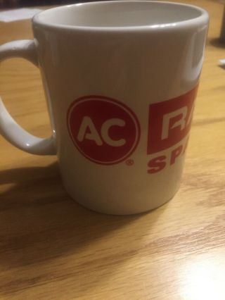 Ac Delco Rapidfire Spark Plug Coffee Mug Red White