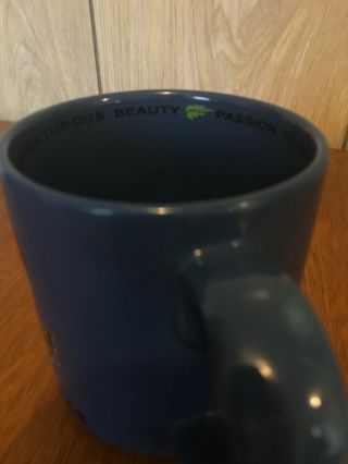 Rainforest Cafe RIO 2000 Large Blue Coffee Tea Cup Mug 3