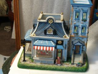 Partylite Olde World Village 6 Toy Shop Tea Lite House 2 Windows W/ Toys