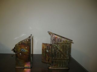 Vintage Tin/Copper Music Boxes by Berkeley Designs - Outhouse & Telephone 2