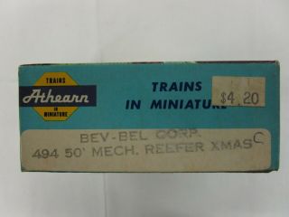 Athearn HO Railroad 50 foot Boxcar Christmas Trains Season Greetings BBCX 1978 3