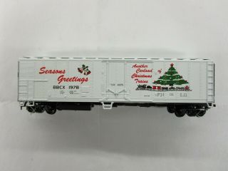 Athearn HO Railroad 50 foot Boxcar Christmas Trains Season Greetings BBCX 1978 5