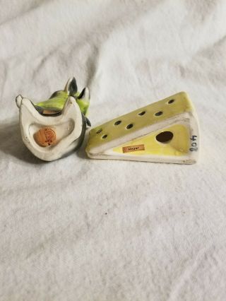 VINTAGE MOUSE CHEESE THIEF SALT AND PEPPER SHAKERS JAPAN 5