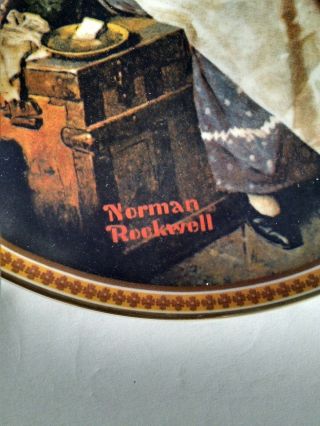Norman Rockwell Dreaming in the Attic Knowles Plate 1981 Certificates Orig Box 4