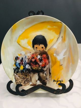 Ted Degrazia Collector Plate " The Gentle White Dove " Children Of The Sun Series